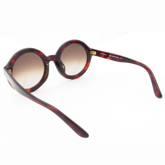 NEW ETRO Italian Round Havana Sunglasses (100% UV Protection) - Picture 7 of 11
